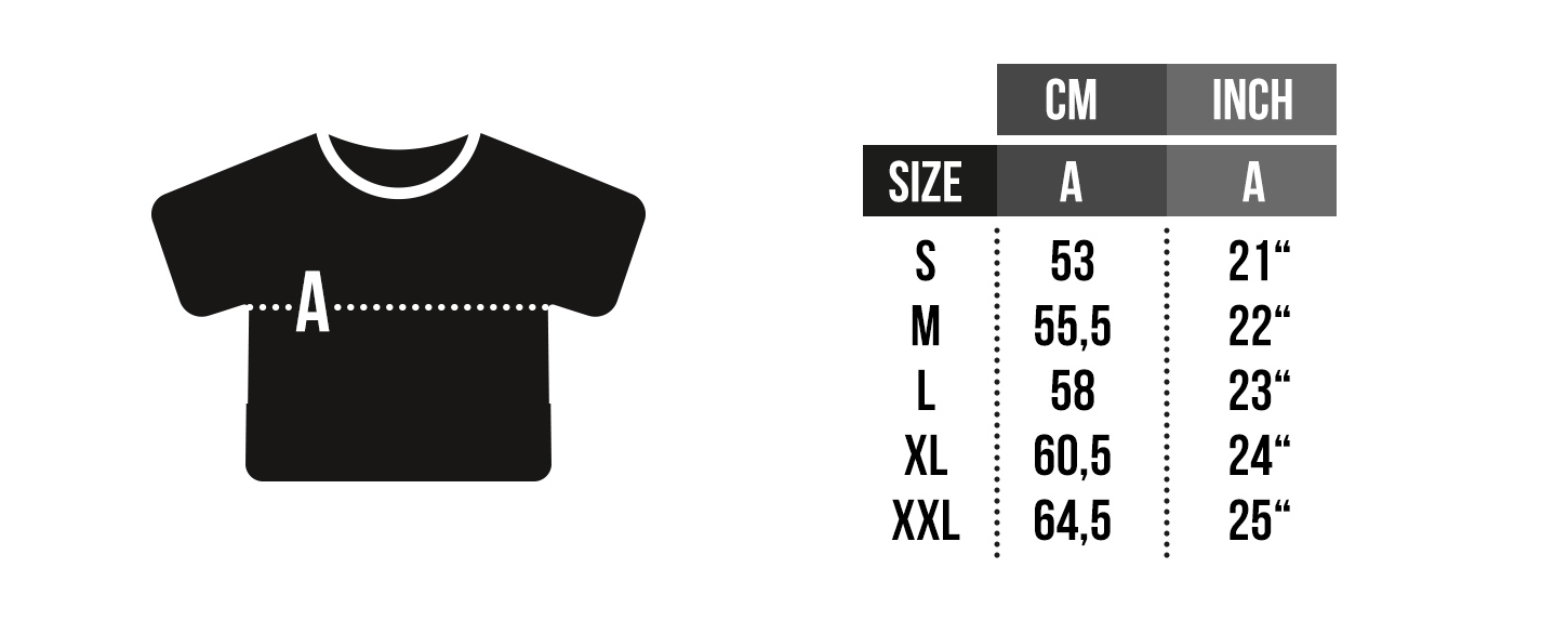Show size chart