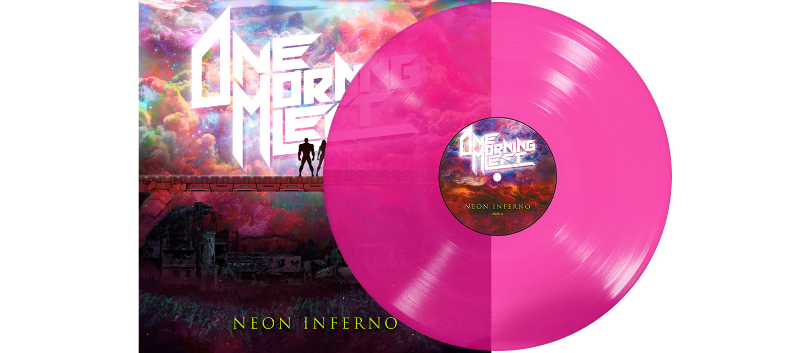 ONE MORNING LEFT - Neon Inferno 12" LP - NEON PINK ONE MORNING LEFT - Neon Inferno 12" LP - NEON PINK