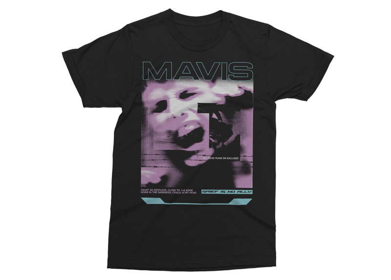 MAVIS - Grief Is No Ally Version 2 T-Shirt MAVIS - Grief Is No Ally Version 2 T-Shirt