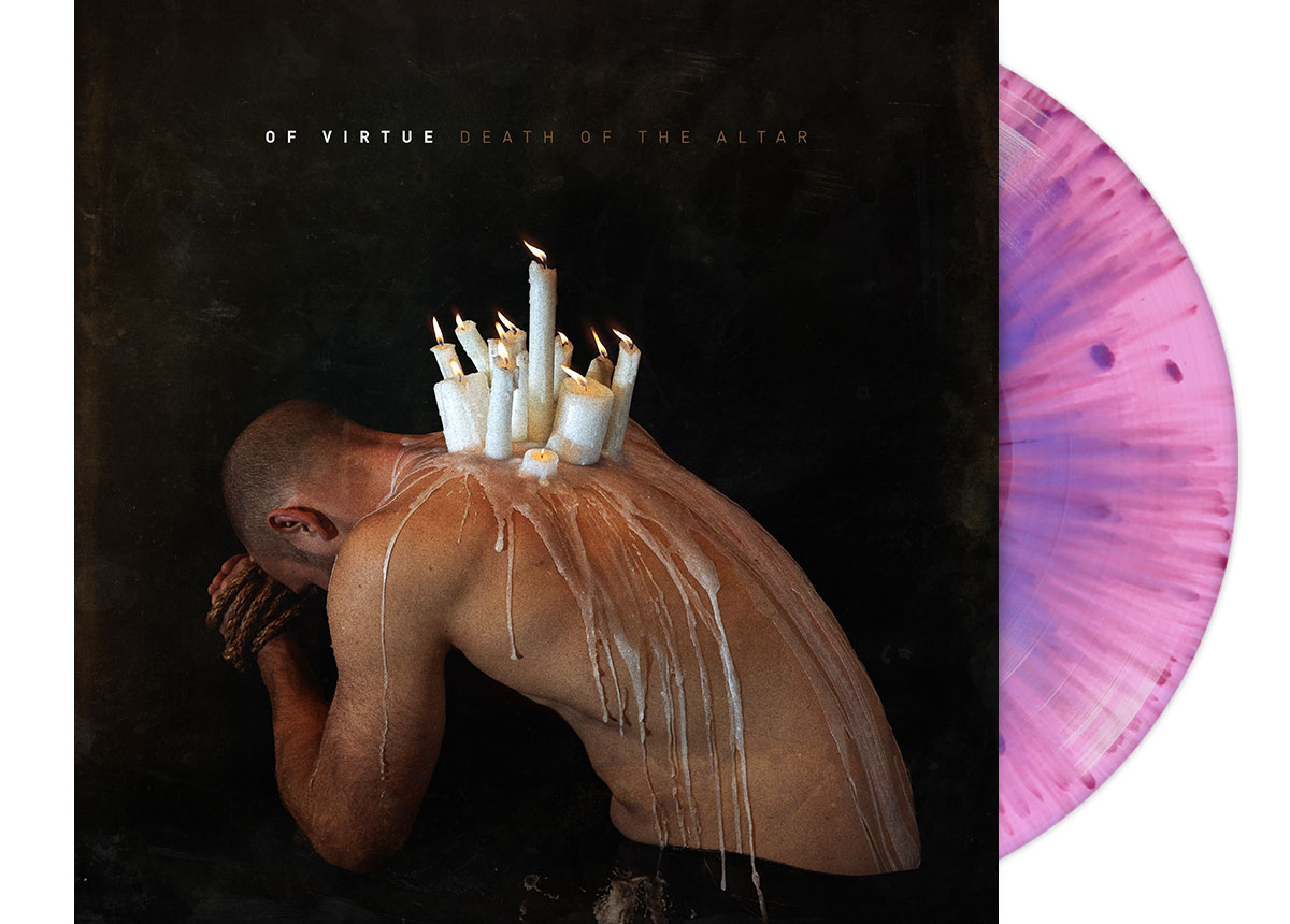 OF VIRTUE - Death Of The Altar 12" LP - NEON PINK PURPLE SPLATTER