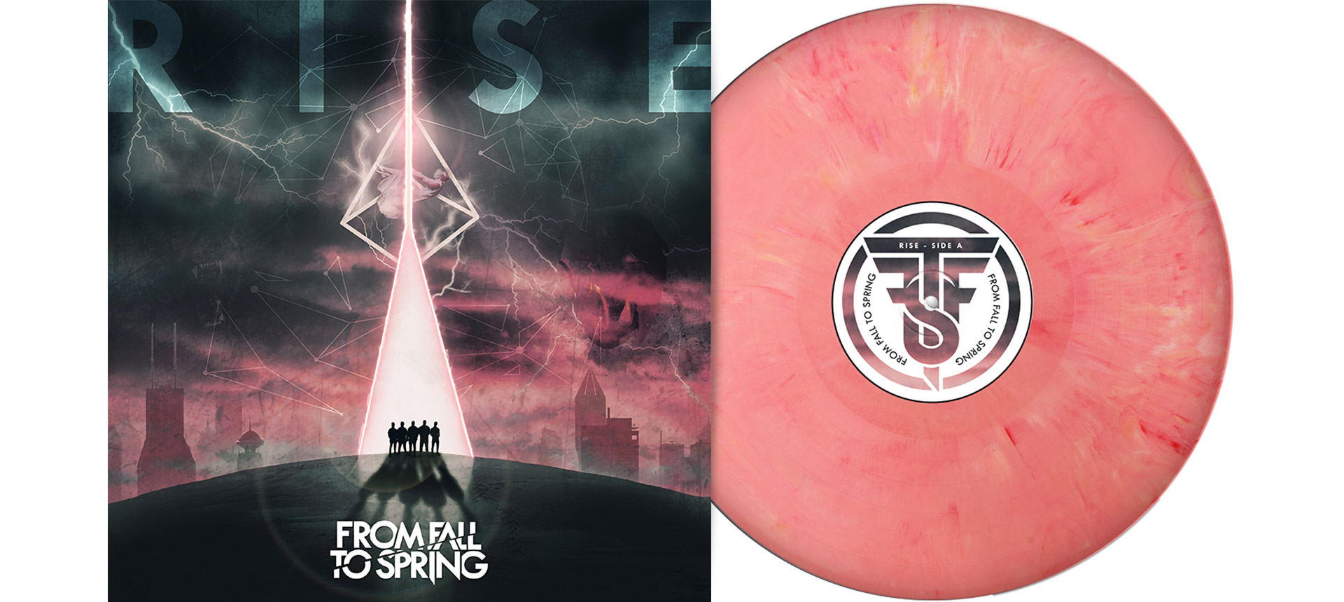 FROM FALL TO SPRING - Rise 12" LP - ORANGE RED MARBLED FROM FALL TO SPRING - Rise 12" LP - ORANGE RED MARBLED
