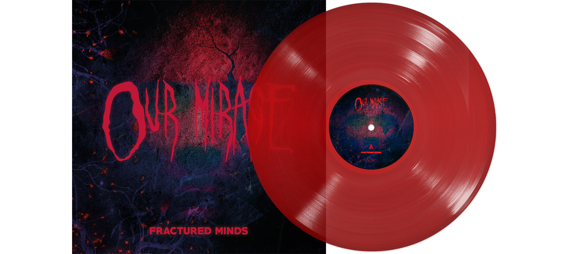 OUR MIRAGE - Fractured Minds 12" LP - RED OUR MIRAGE - Fractured Minds 12" LP - RED