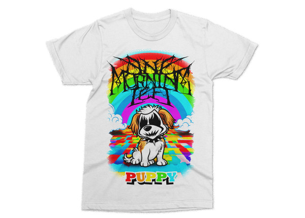 ONE MORNING LEFT - Puppy Single T-Shirt - WHITE