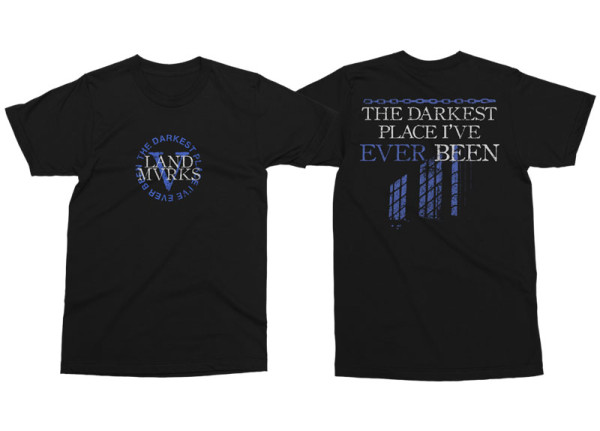 LANDMVRKS - The Darkest Place I’ve Ever Been T-Shirt - BLACK