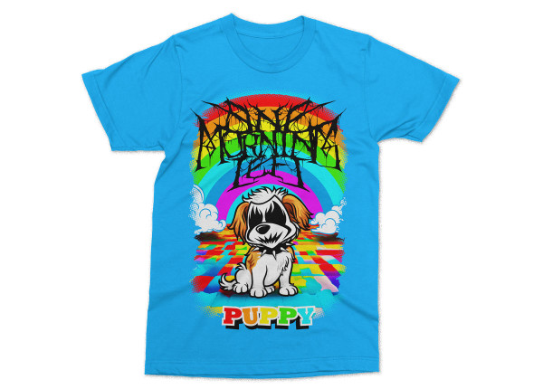 ONE MORNING LEFT - Puppy Single T-Shirt - BLUE